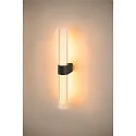 SLV Luminaire mural LYGANT DOUBLE IP44, noir