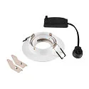 SLV Plafonnier encastré NEW TRIA® 75 XL rond GU10 IP20, blanche