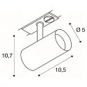 1-phase spot NOBLO® SPOT round, cardanic swivelling IP20