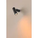 SLV Luminaire mural S-TUBE GU10 IP65, noir