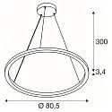 pendant luminaire ONE CUBE IP20, black dimmable
