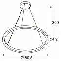 pendant luminaire ONE CUBE UP/DOWN IP20, black dimmable