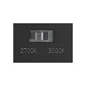 SLV Luminaire mural d’extérieur LID I SINGLE angulaire, rotatif, CCT Switch IP65, anthrazit, mat gradable