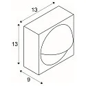 SLV Luminaire mural d’extérieur LID I SINGLE angulaire, rotatif, CCT Switch IP65, anthrazit, mat gradable
