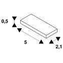 SLV Suspension pendulaire HIGHBAY V 330 / 150CM, acier inoxydable