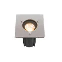 SLV Projecteur encastré DASAR® S angulaire, pivotant, passable, commutable IP67, acier inoxydable 