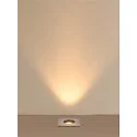 SLV Projecteur encastré DASAR® S angulaire, pivotant, passable, commutable IP67, acier inoxydable 