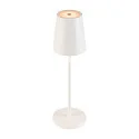 battery table lamp VINOLINA TWO 3-CCT 3-fold, CCT Switch, with touch dimmer, conical, with charging station IP65, white dimmable