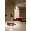 SLV battery table lamp VINOLINA TWO 3-CCT 3-fold, CCT Switch, with touch dimmer, conical, with charging station IP65, red dimmable
