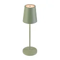 SLV battery table lamp VINOLINA TWO 3-CCT 3-fold, CCT Switch, with touch dimmer, conical, with charging station IP65