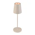 SLV Lampe de table à accu VINOLINA TWO 3-CCT 3 fois, CCT Switch, avec variateur tactile, conique, avec station de recharge IP65