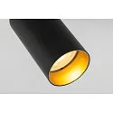 SLV Luminaire de plafond KAMI 3 flammes GU10 IP20, or, noir