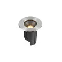 floor recessed luminaire DASAR® M round, swivelling, DALI controllable, passable IP67, stainless steel dimmable