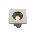 SLV Projecteur encastré DASAR® M angulaire, pivotant, contrôlable par DALI, passable IP67, acier inoxydable gradable