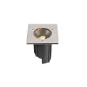 SLV Projecteur encastré DASAR® M angulaire, pivotant, contrôlable par DALI, passable IP67, acier inoxydable gradable