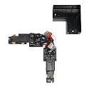 3-phase L-connector S-TRACK PHASE & DALI surface-mounted version, DALI controllable, with feed-in option, codable, black