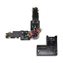 3-phase L-connector S-TRACK PHASE & DALI surface-mounted version, DALI controllable, with feed-in option, codable, black