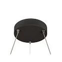 SLV pendant luminaire ONE FLAT PD SINGLE PHASE CCT Switch, ring shape IP20, black matt dimmable