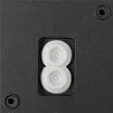 SLV outdoor wall luminaire Q-RING SENSOR with sensor, switchable IP54, black 