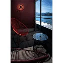 SLV outdoor wall luminaire Q-RING SENSOR with sensor, switchable IP54, black 