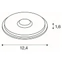 SLV Projecteur encastré BIG PLOT rond, version pour montage en surface, sans bordures IP67, acier inoxydable 