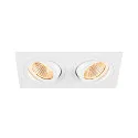 SLV Module LED NEW TRIA® 155 DOUBLE PHASE 38° rond, lot de 2 13,6W 2x 640lm 3000K 38° CRI 90-100 gradable