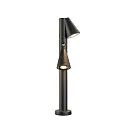 SLV Lampadaire d’extérieur T-TUBE 70 POLE DOUBLE avec capteur GU10, noir gradable