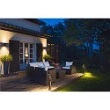 SLV Lampadaire d’extérieur T-TUBE 70 POLE DOUBLE avec capteur GU10, noir gradable