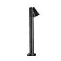 SLV Lampadaire d’extérieur T-TUBE 70 POLE SINGLE GU10 IP44, noir gradable