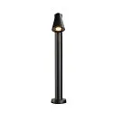 SLV Lampadaire d’extérieur T-TUBE 70 POLE SINGLE GU10 IP44, noir gradable