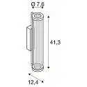 SLV Luminaire mural QUIMERA - PHASE CCT Switch, commutable IP20, bronze gradable
