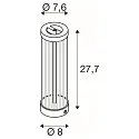SLV Lampe de table QUIMERA - PHASE cylindrique, CCT Switch, commutable IP20, bronze 