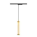 1- Luminaire à suspension monophasé QUIMERA PHASE cylindrique IP20, laiton gradable
