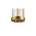 SLV 1- Luminaire à suspension monophasé QUIMERA PHASE cylindrique IP20, laiton gradable