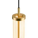 SLV 1- Luminaire à suspension monophasé QUIMERA PHASE cylindrique IP20, laiton gradable
