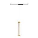 SLV 1- Luminaire à suspension monophasé QUIMERA PHASE cylindrique IP20, laiton gradable