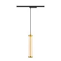 SLV 1- Luminaire à suspension monophasé QUIMERA PHASE cylindrique IP20, laiton gradable
