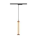 1- Luminaire à suspension monophasé QUIMERA PHASE cylindrique IP20, cuivre gradable