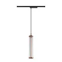 SLV 1- Luminaire à suspension monophasé QUIMERA PHASE cylindrique IP20, cuivre gradable