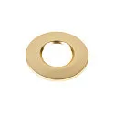 cover UNIVERSAL DOWNLIGHT IP65 round, rigid, closed, airtight, gold matt