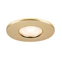Capot UNIVERSAL DOWNLIGHT IP65 rond, rigide, fermé, étanche à l'air, or mat