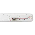 SLV Luminaire pour locaux humides WATERPROOF V 600 ON-OFF CCT Switch, commutable, multipower, câblé en continu IP66, gris 