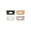 SLV cover UNIVERSAL DOWNLIGHT IP65 square, rigid, closed, airtight, black