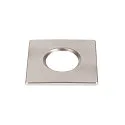 cover UNIVERSAL DOWNLIGHT IP65 square, rigid, closed, airtight, chrome