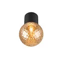 SLV Luminaire de plafond VARYT sans abat-jour E14 IP44, noir gradable