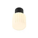 SLV Luminaire de plafond VARYT sans abat-jour E14 IP44, noir gradable