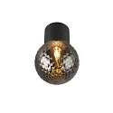 SLV Luminaire de plafond VARYT sans abat-jour E14 IP44, noir gradable