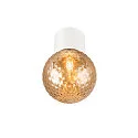 SLV Luminaire de plafond VARYT sans abat-jour E14 IP44, blanche gradable