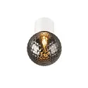 SLV Luminaire de plafond VARYT sans abat-jour E14 IP44, blanche gradable