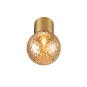 SLV Luminaire de plafond VARYT sans abat-jour E14 IP44, laiton gradable